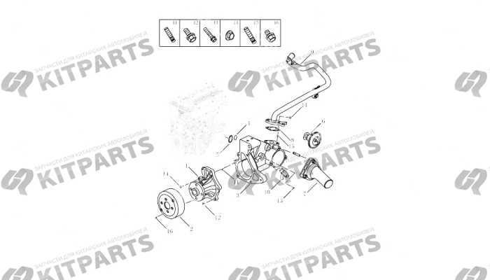 Водяной насос, термостат [JLD-4G20-A45\A017,JL] Geely Atlas