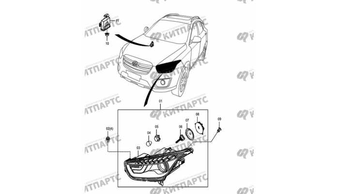 Фары ксенон FAW Besturn X80