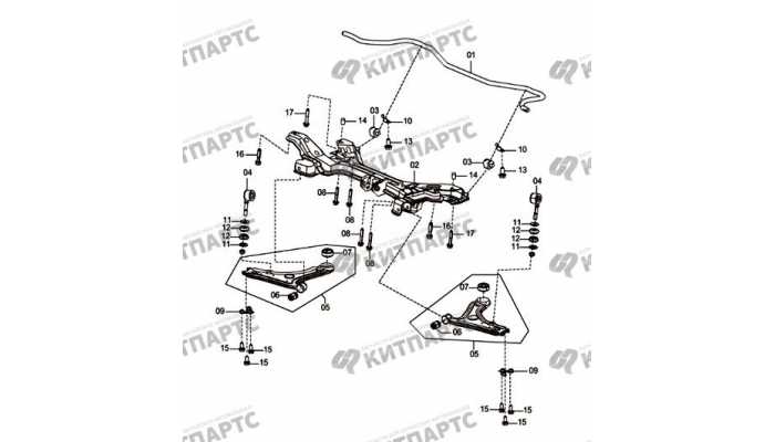 Front sub-frame and stabilizer bar-AT FAW Oley