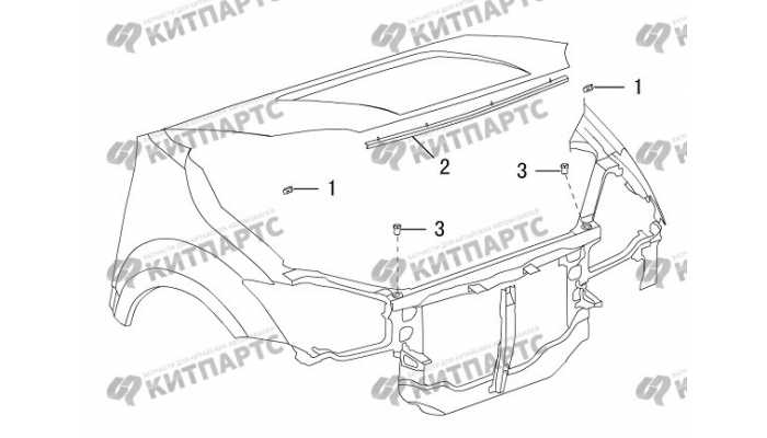 Уплотнители капота Great Wall DW Hower H3