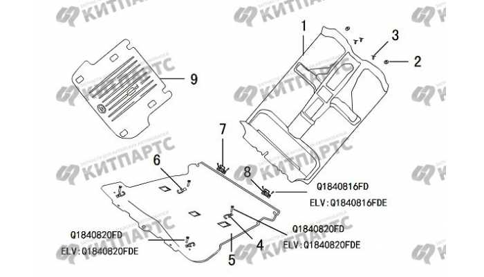 Ковер пола Great Wall Hover H3 New