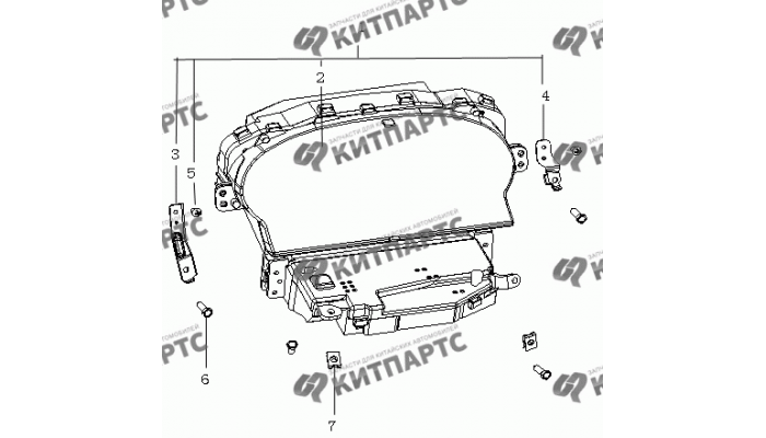 Комбинация приборов Geely MK